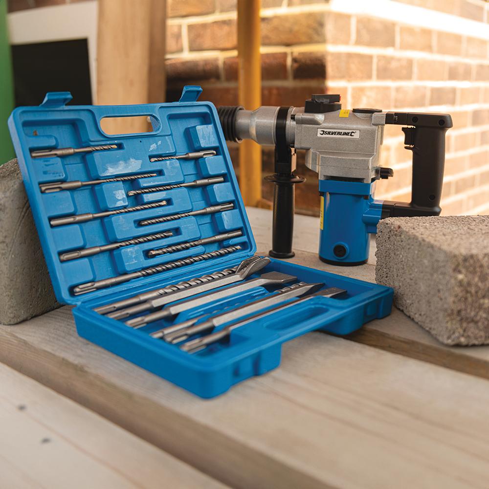 Silverline SDS Plus Masonry Drill & Steel Set 15pce