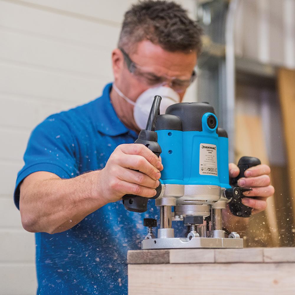 Silverline 1500W Plunge Router 1/2"
