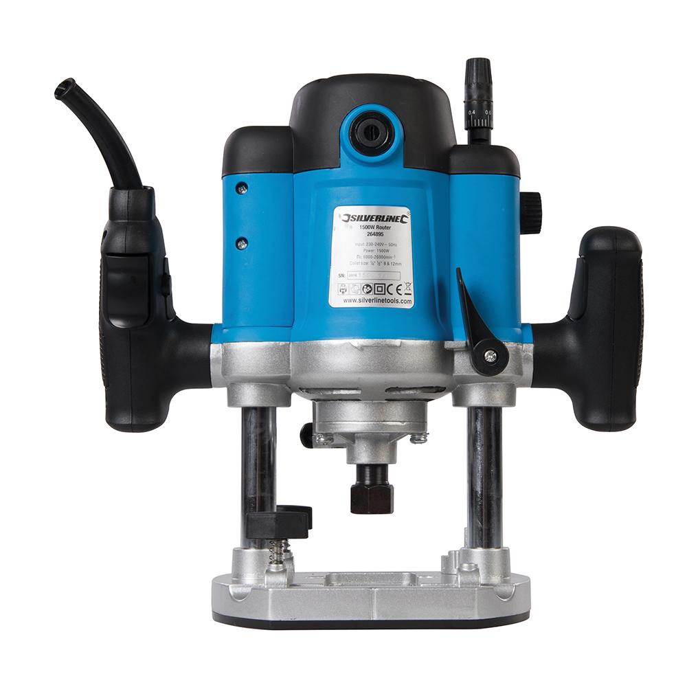 Silverline 1500W Plunge Router 1/2"