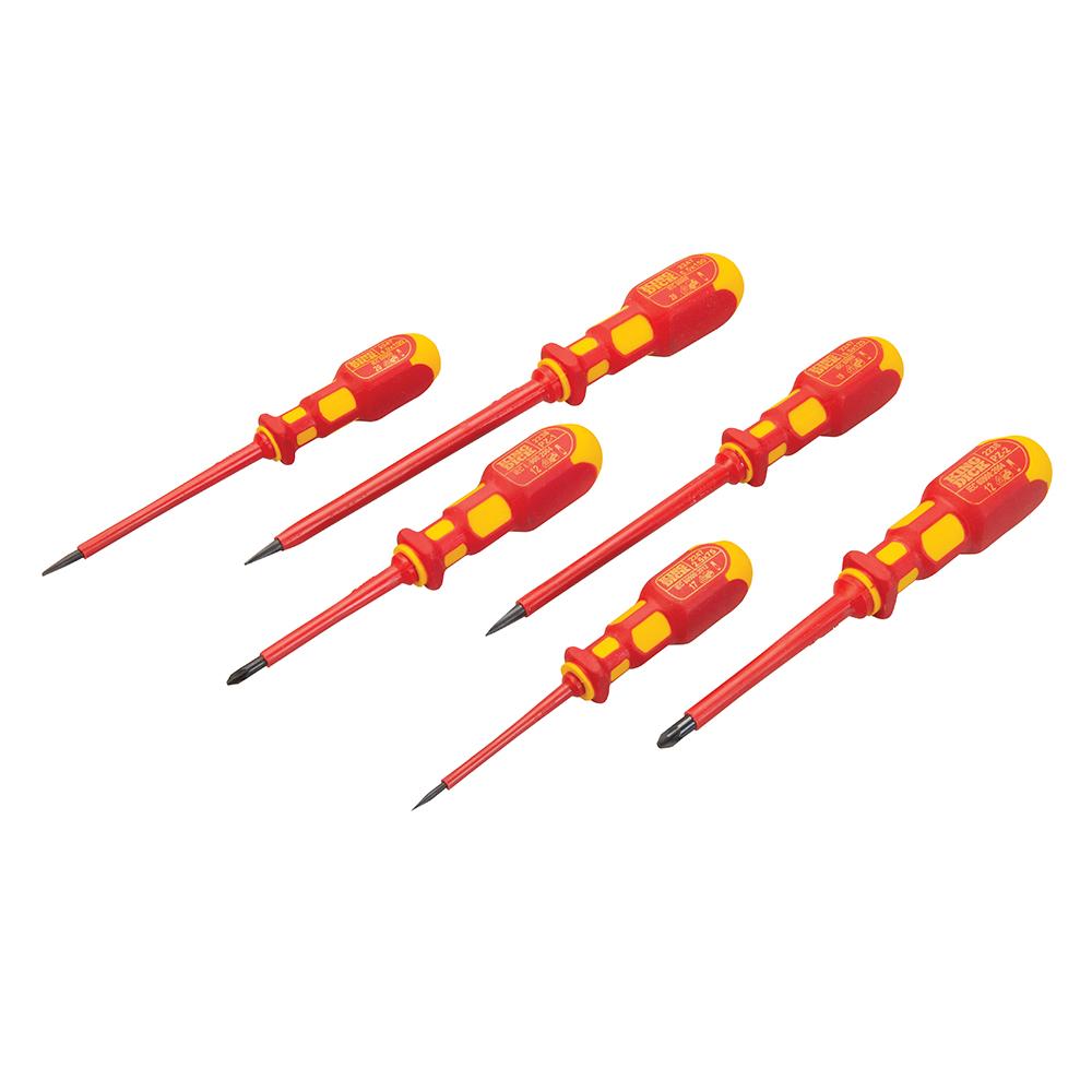 King Dick VDE Screwdriver Set 6pce VDE Slotted/PH
