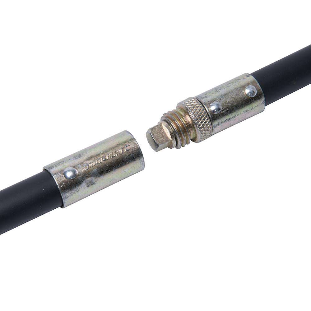 Silverline Lock Rod Drain Rod System 12pce 12pce Drain Rod Set