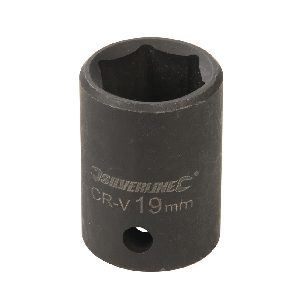 Silverline Impact Socket 1/2" Drive 6pt Metric 19mm