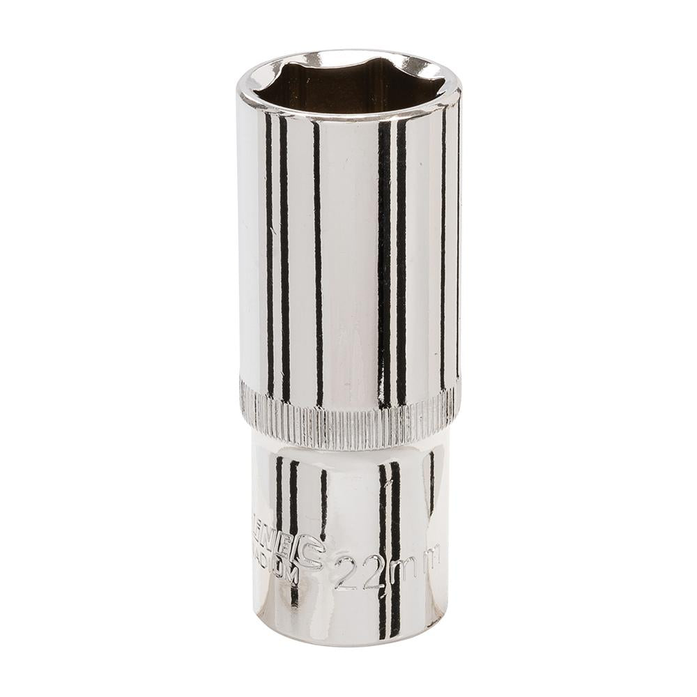 Silverline Deep Socket 1/2" Drive 6pt Metric