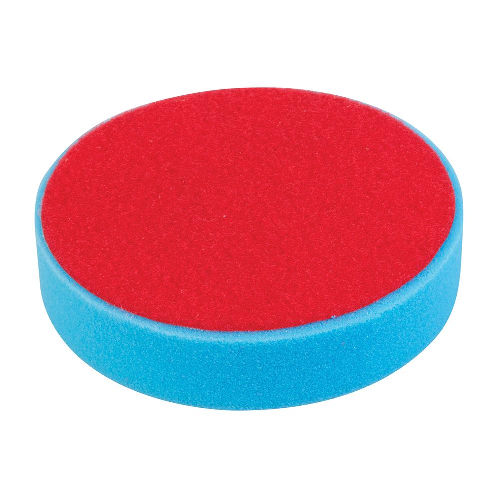 Silverline Hook & Loop Polishing Foam Head 180mm Medium Blue