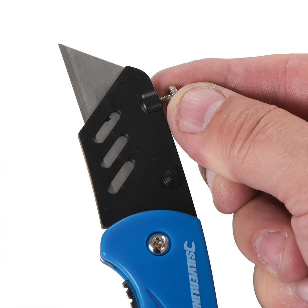 Silverline Folding Utility Knife 160mm