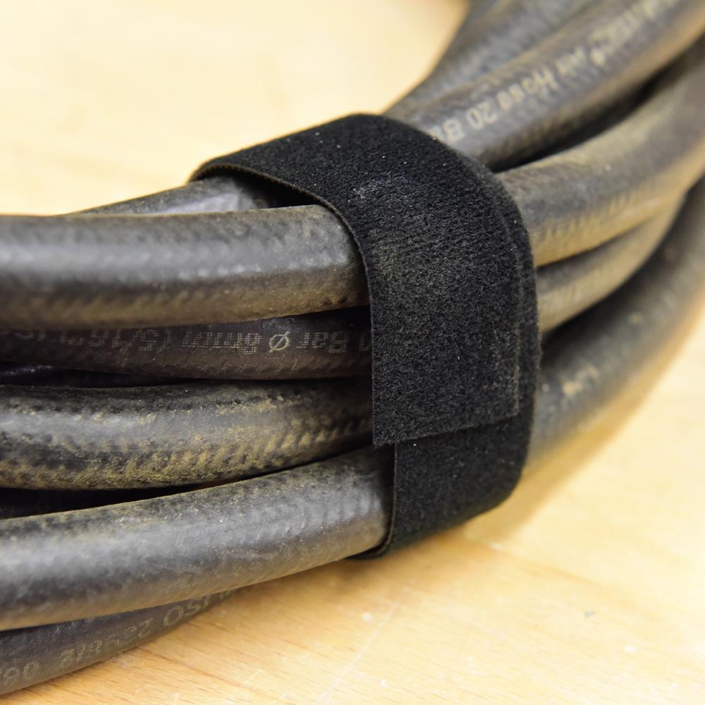 Fixman Self-Wrap Hook & Loop Tape Black 10mm x 25m