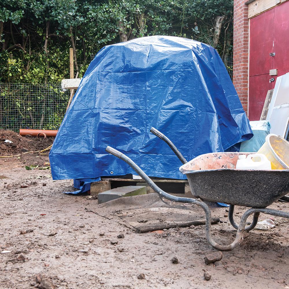 Silverline Tarpaulin Cut 3 x 3.6m / Actual 2.9 x 3.45m