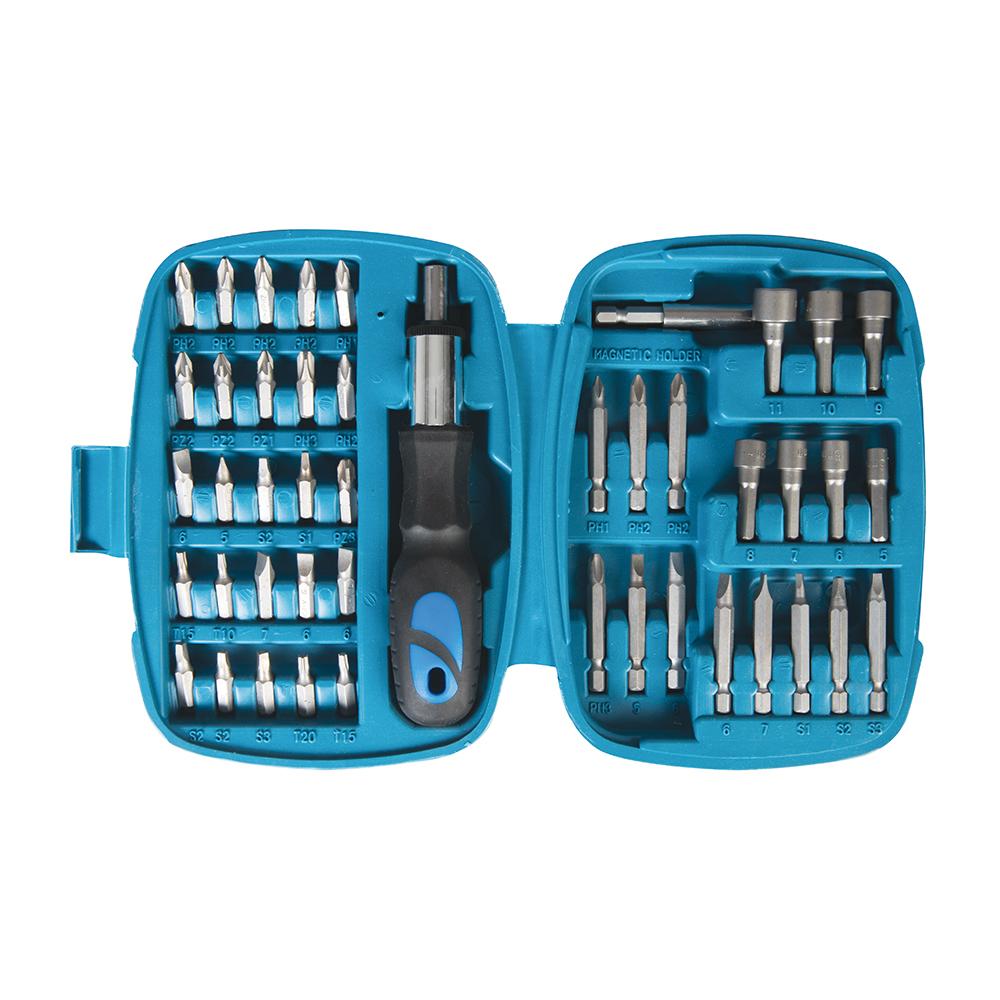 Silverline Ratchet Screwdriver Bit & Socket Set 45pce