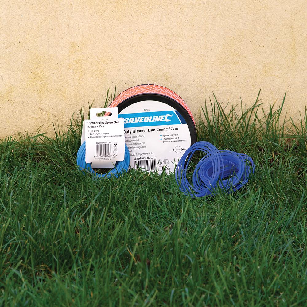 Silverline Heavy Duty Trimmer Line 2mm x 377m