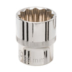 Silverline Socket 1/2" Drive 12pt Metric