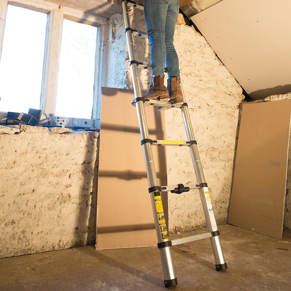 Silverline Telescopic Ladder 2.6m 9-Tread