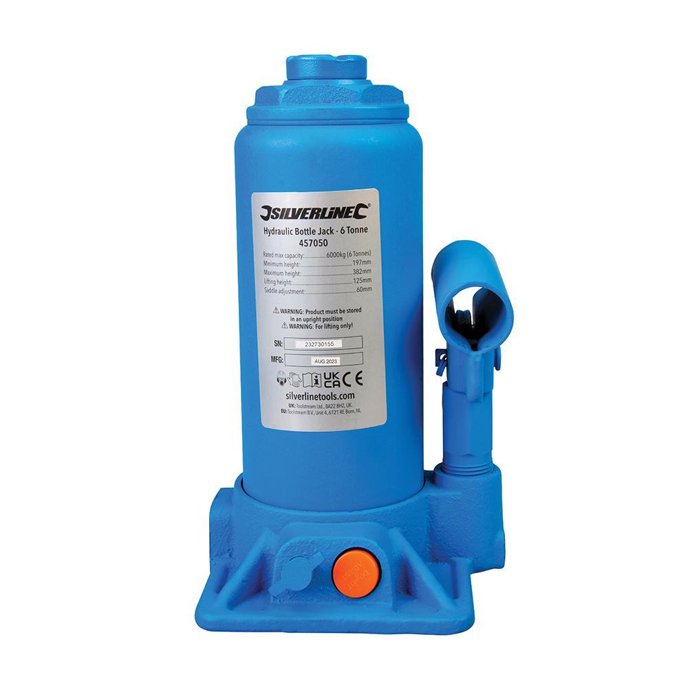 Silverline Hydraulic Bottle Jack 6 Tonne