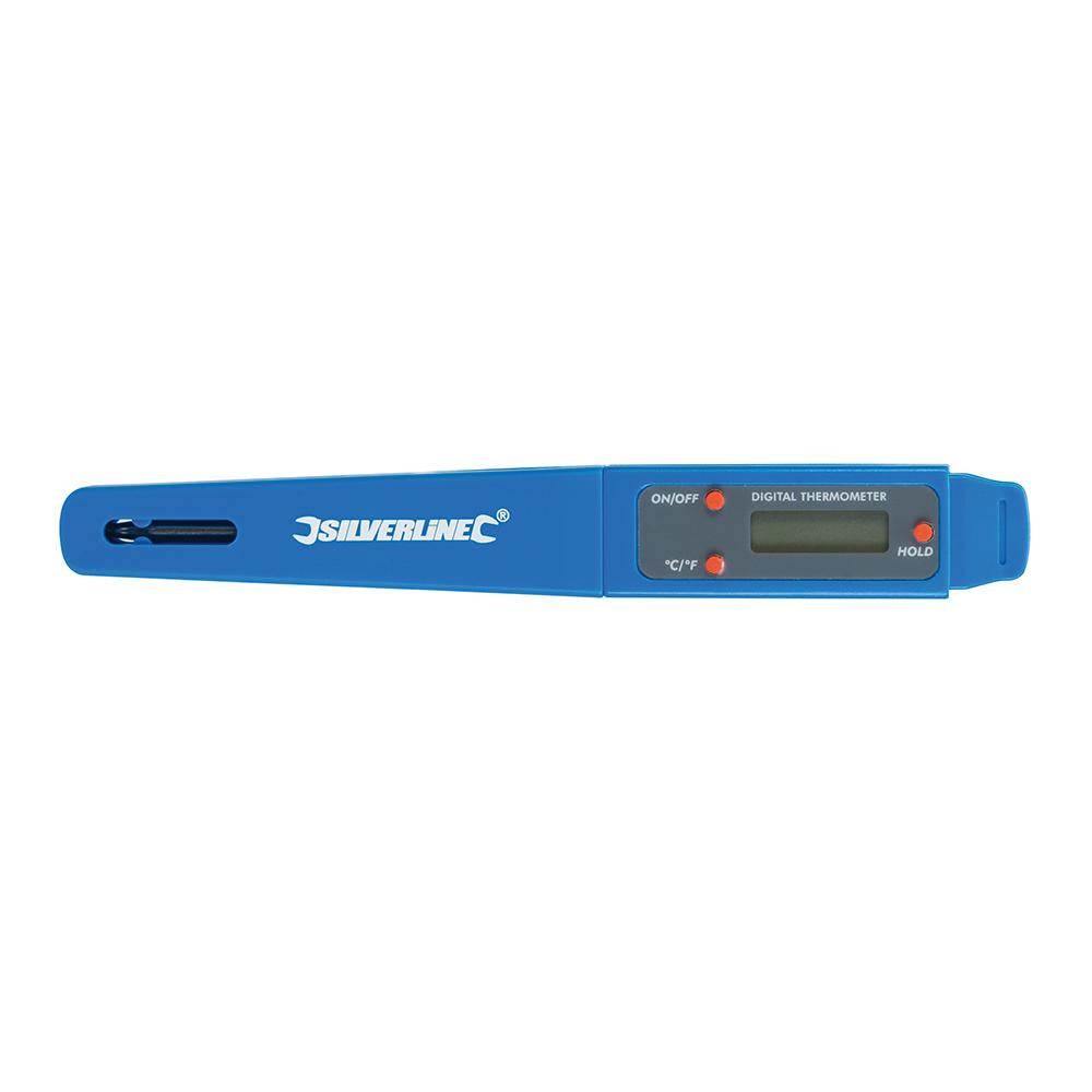 Silverline Pocket Digital Probe Thermometer -40°C to +250°C