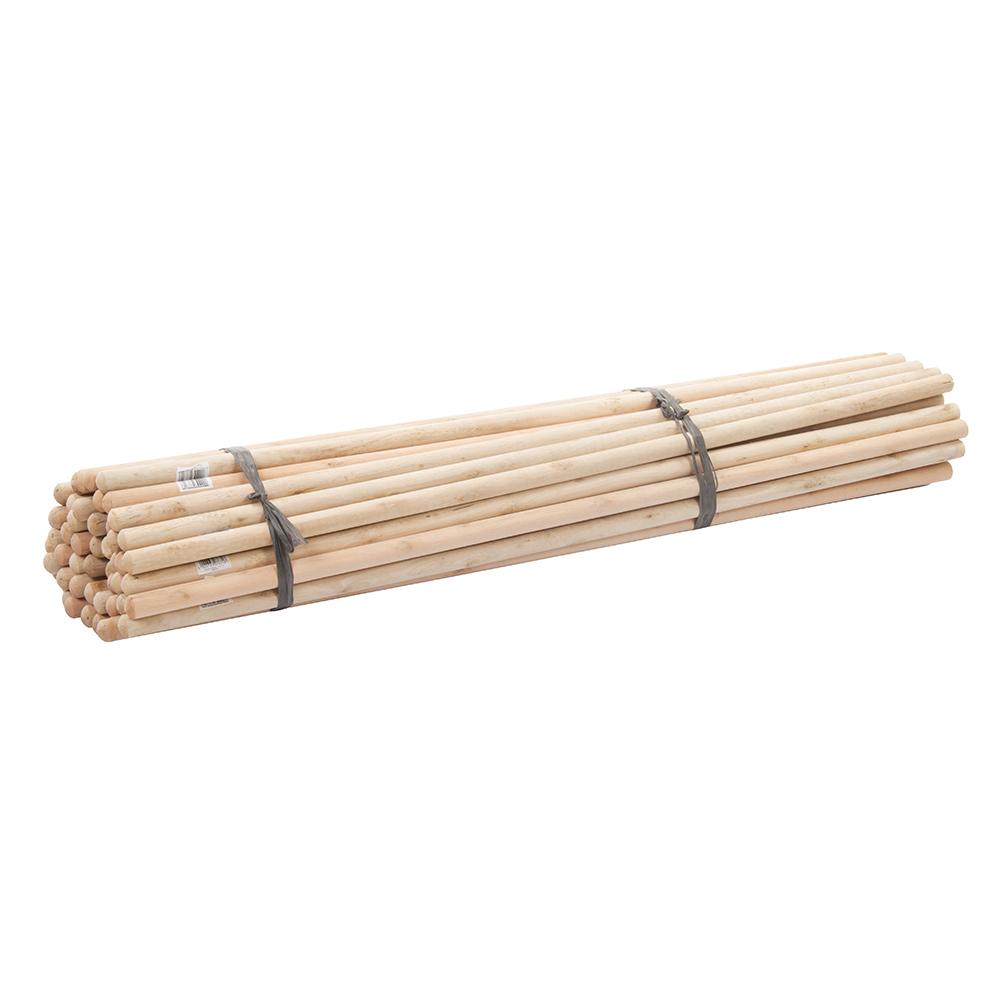 Silverline Wooden Broom Handles 4' x 1-1/8" Dia 50pce