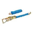 Silverline Ratchet Tie Down Strap J-Hook 3m x 27mm - Rated 350kg Capacity 700kg