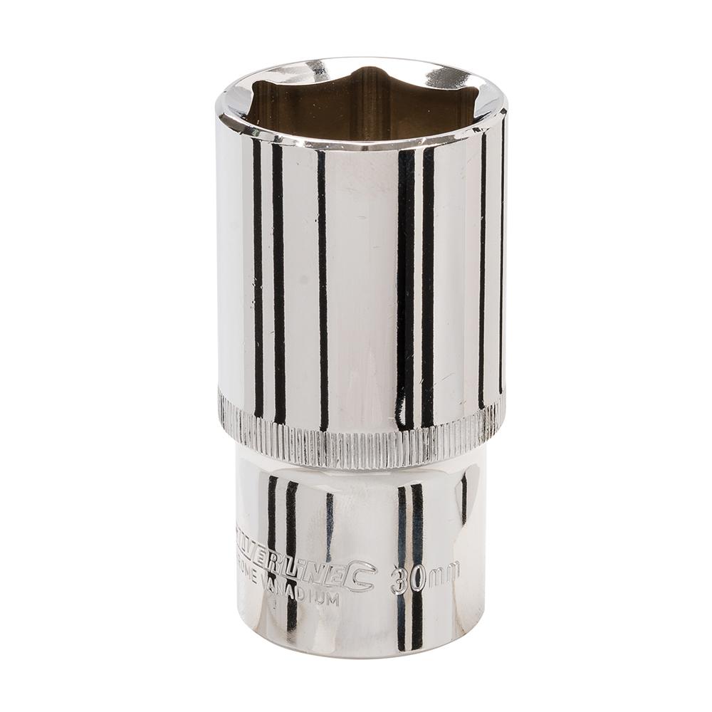 Silverline Deep Socket 1/2" Drive 6pt Metric 30mm