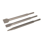 Silverline SDS Plus Hex Chisel Set 3pce 250mm – 20, 40mm & Point