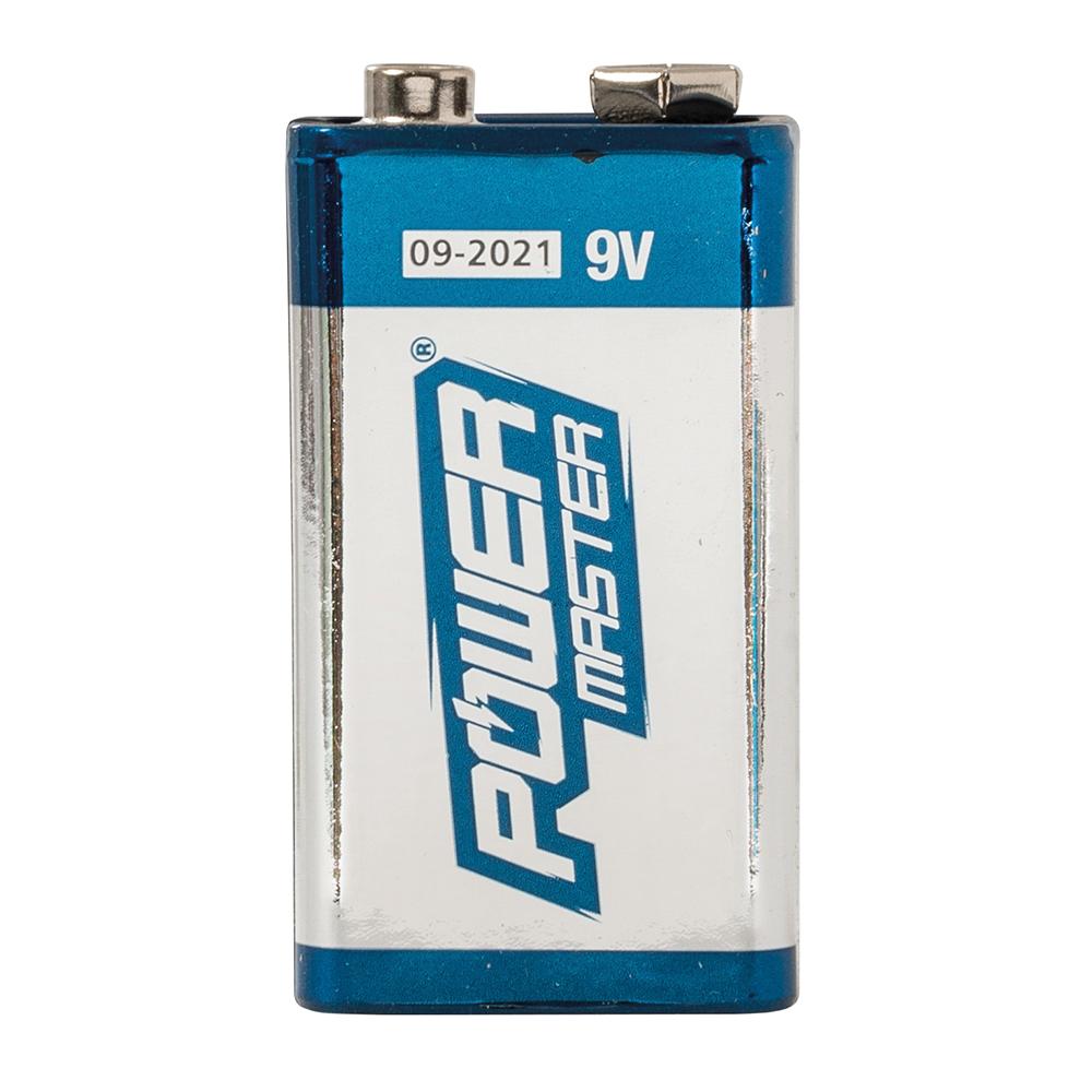 Powermaster 9V Super Alkaline Battery 6LR61 Single