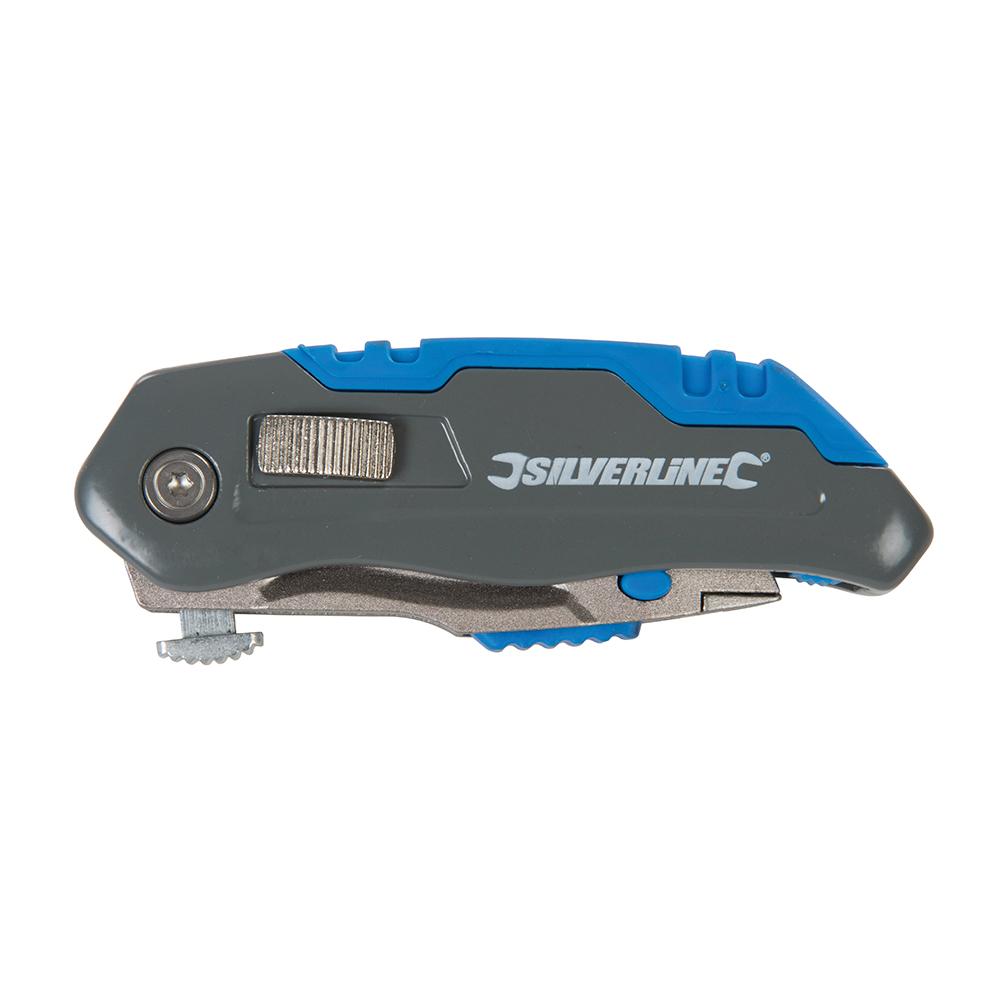 Silverline Retractable Folding Knife 165mm