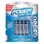 Powermaster AAA Super Alkaline Battery LR03 4pk
