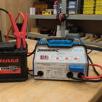 Silverline Automatic Battery Starter Charger 12A 6/12V 8-180Ah Capacity