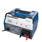Silverline Automatic Battery Starter Charger 12A 6/12V 8-180Ah Capacity