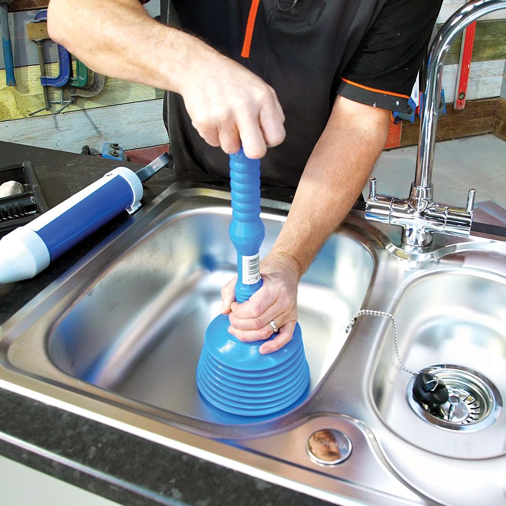 Silverline Large Sink Plunger 160 x 475mm