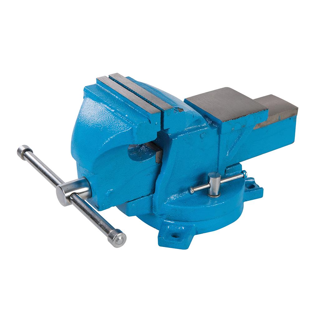 Silverline Workshop Vice Swivel Base Jaw Capacity 120mm / 8kg