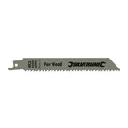 Silverline Recip Saw Blades for Wood 5pk HCS - 6tpi - 150mm