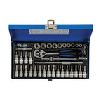Silverline Socket Wrench Set 1/4" Drive Metric 38pce