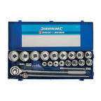 Silverline Socket Set 3/4" Drive 12pt Metric 21pce 19 - 50mm