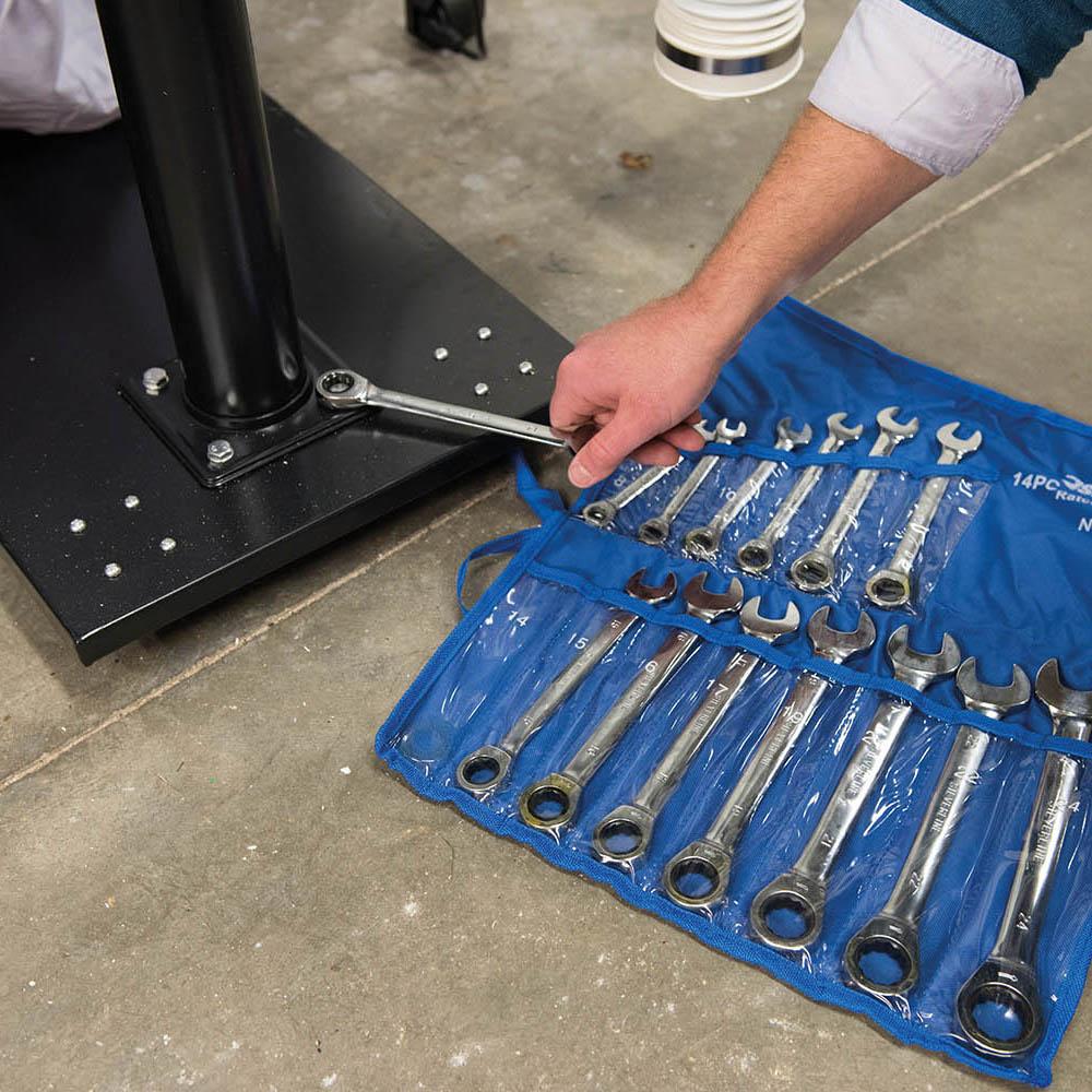 Silverline Fixed Head Ratchet Spanner Set 14pce 8 - 24mm