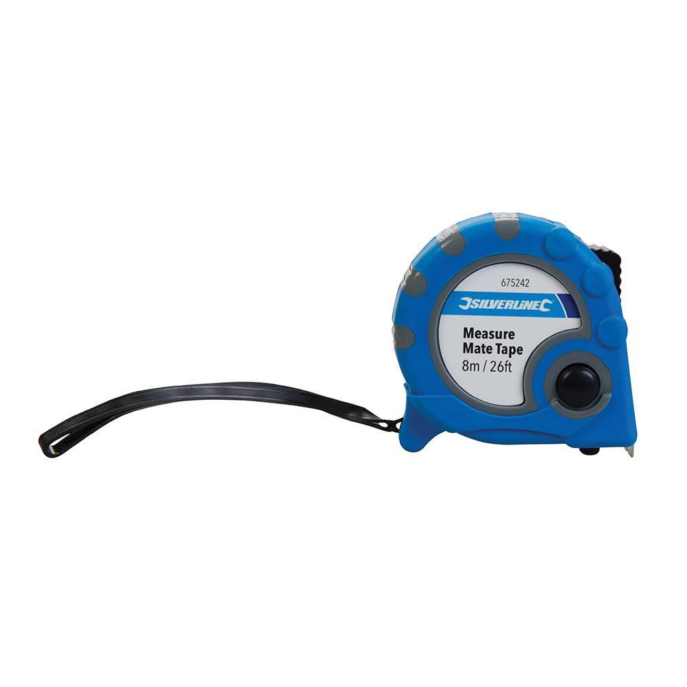Silverline Measure Mate Tape 8m / 26ft x 25mm