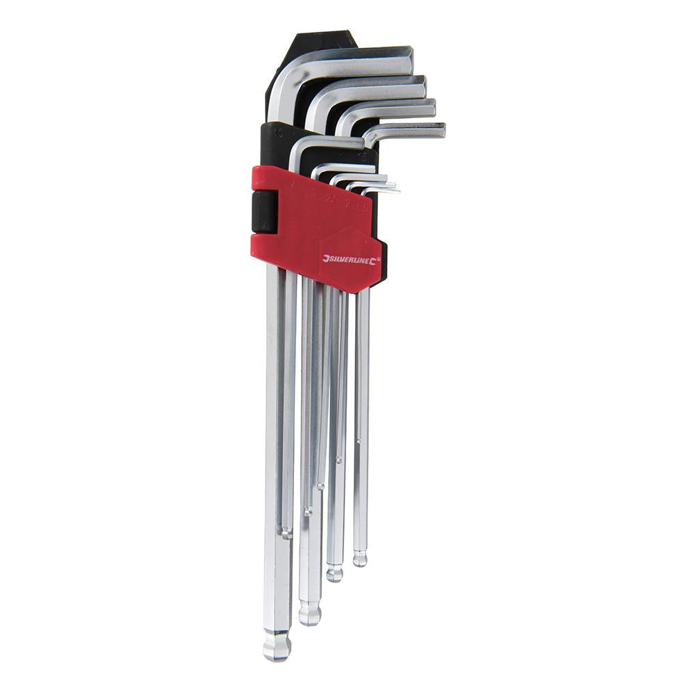 Silverline Expert Hex Key Ball End Set 9pce 1.5 - 10mm