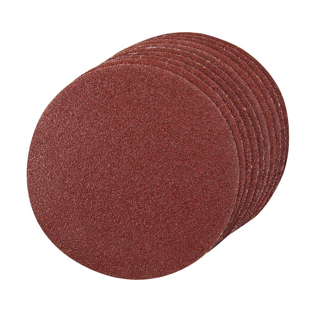 Silverline Hook & Loop Discs 125mm 10pce 4 x 60, 2 x 80, 120, 240G