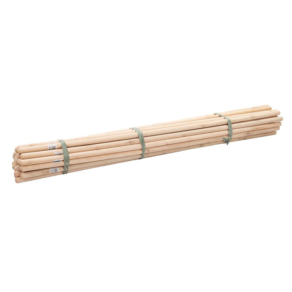 Silverline Wooden Broom Handles 5' x 1-1/8" Dia 30pce