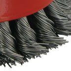 Silverline Steel Double-Row Twist-Knot Bowl Cup 100mm