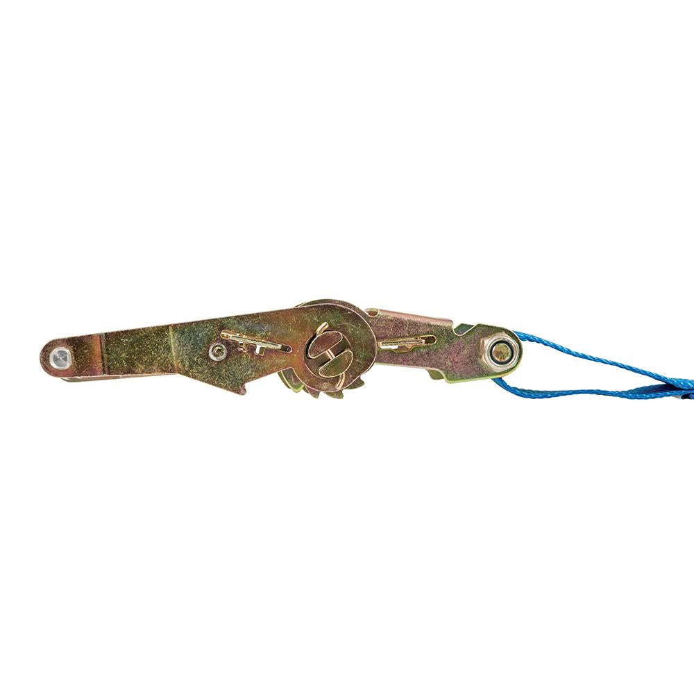 Silverline Ratchet Tie Down Strap J-Hook 6m x 38mm - Rated 750kg Capacity 1500kg