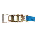 Silverline Ratchet Tie Down Strap J-Hook 6m x 38mm - Rated 750kg Capacity 1500kg