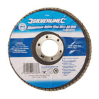 Silverline Aluminium Oxide Flap Disc 115mm 80 Grit