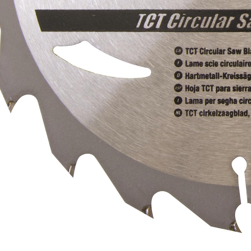 Silverline TCT Circular Saw Blades 20, 24, 40T 3pk 184 x 30 - 20, 16mm Rings