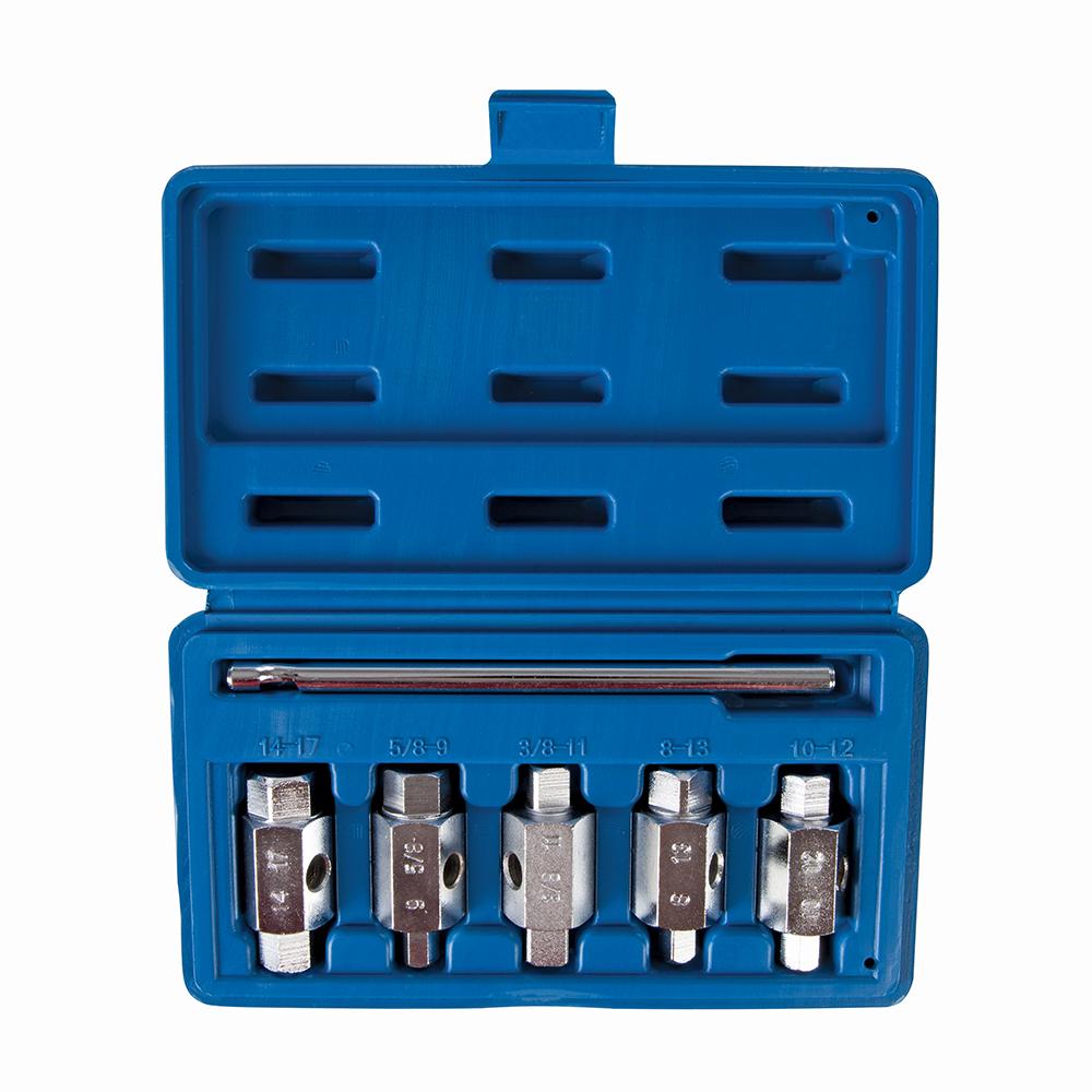 Silverline Oil Drain Plug Key Set 6pce