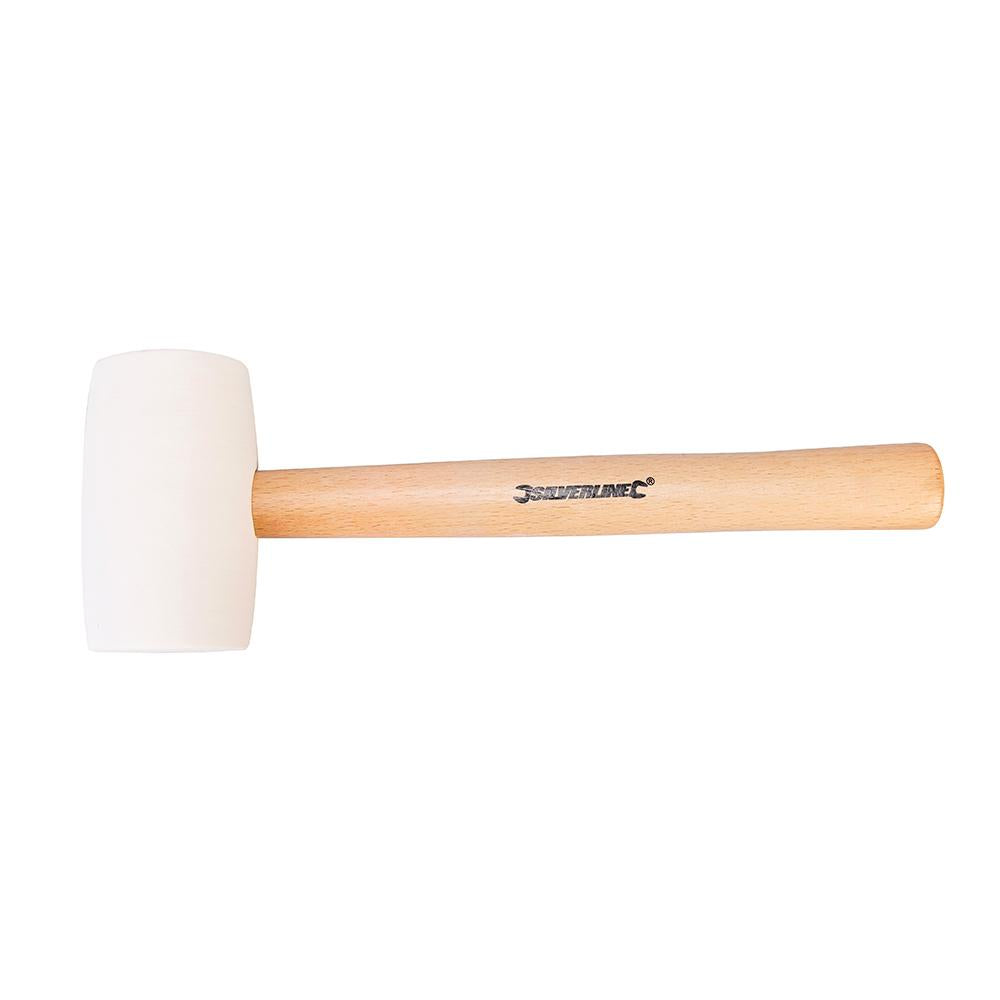 Silverline White Rubber Mallet 24oz (680g)