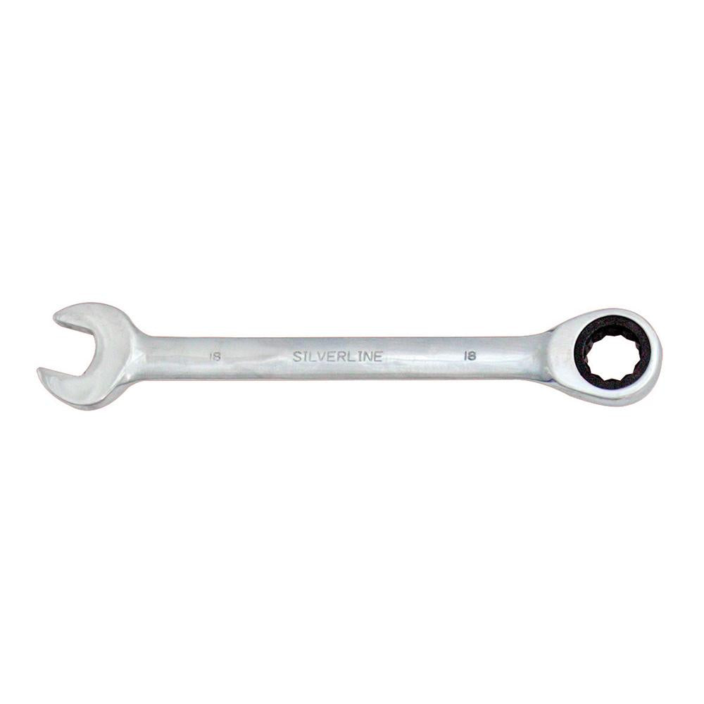 Silverline Fixed Head Ratchet Spanner Set 12pce 8 - 19mm