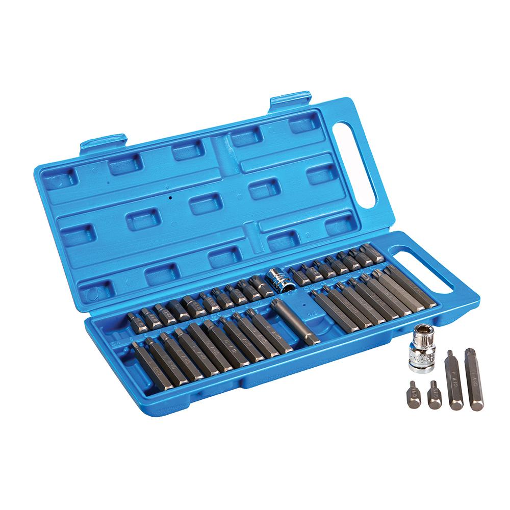 Silverline Hex, T20 - T55 & Spline Bit Set 40pce