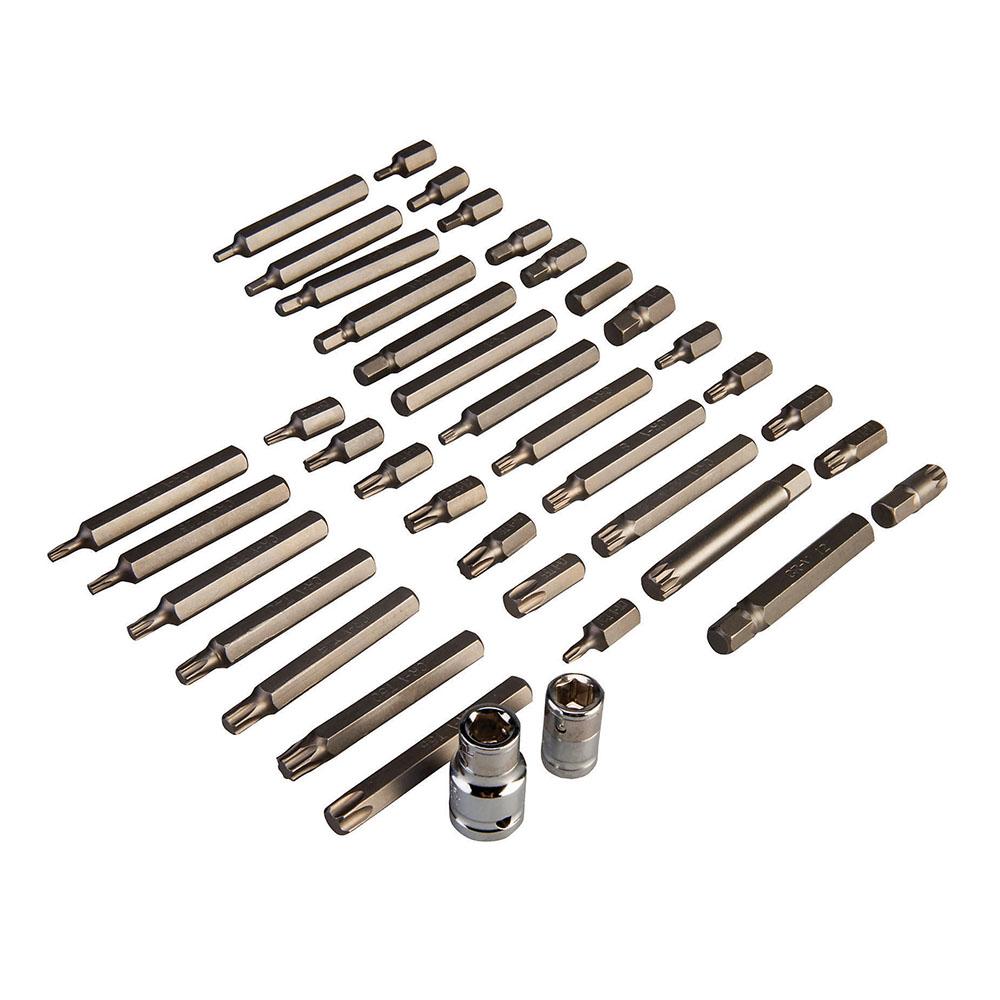 Silverline Hex, T20 - T55 & Spline Bit Set 40pce
