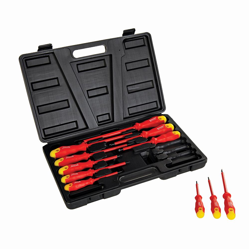 Silverline Insulated Soft-Grip Screwdriver Set 11pce
