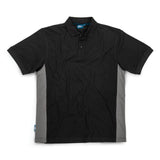 Tough Grit 2-Tone Polo Black / Charcoal XS