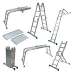 Silverline Multipurpose Ladder with Platform 3.6m 12-Tread