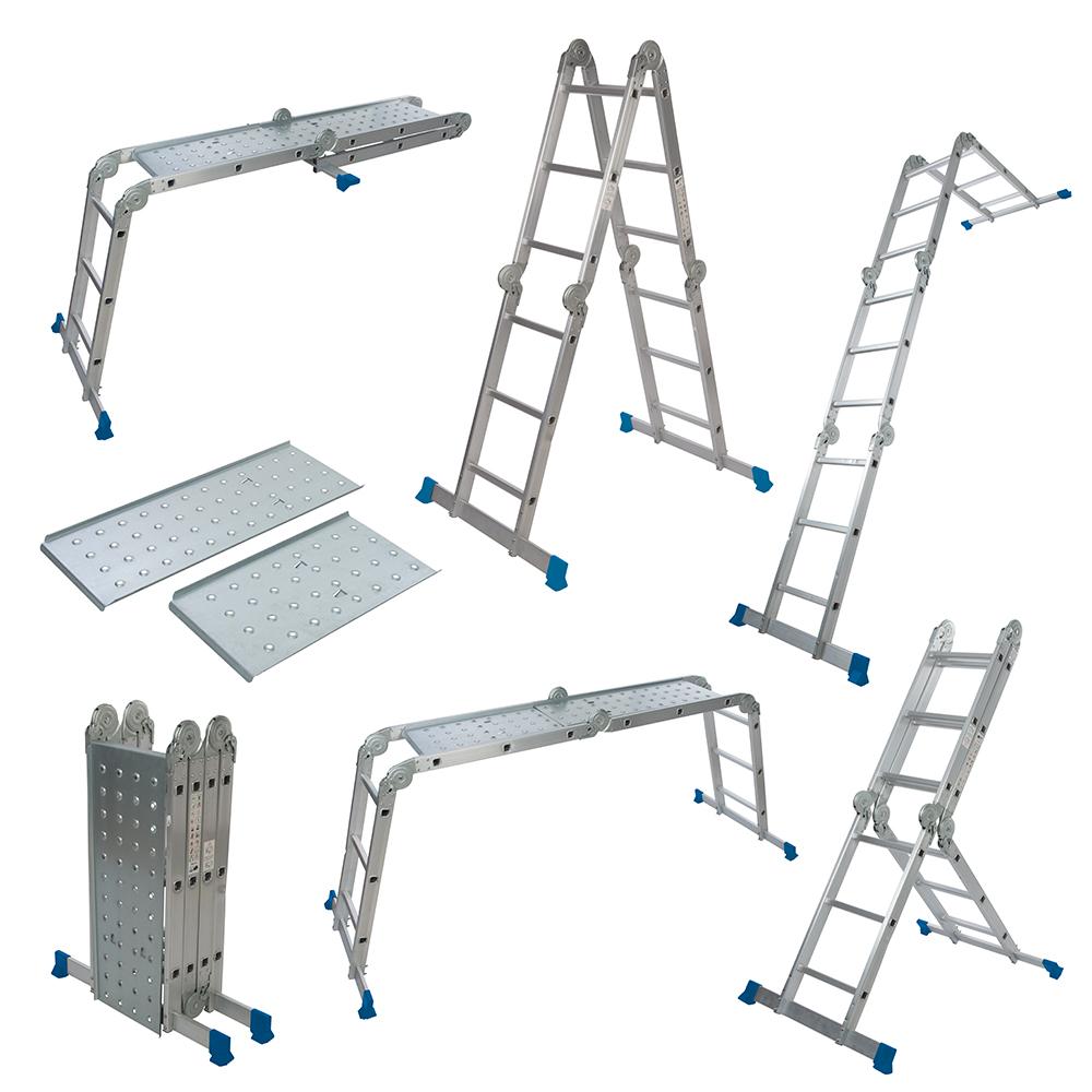 Silverline Multipurpose Ladder with Platform 3.6m 12-Tread
